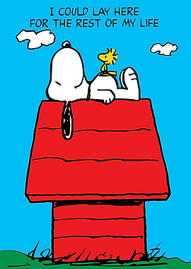 Snoopy and Woodstock Relaxing