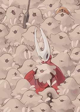 Hollow Knight Hornet in Crowd