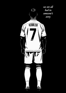 Ronaldo Illustration with Quote