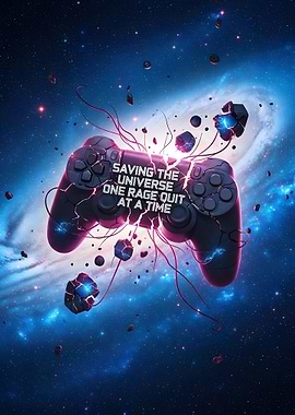 Gaming Controller in Space