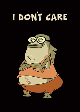 I Don't Care Cartoon Fish
