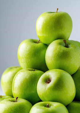 Pile of Fresh Green Apples