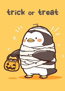 Penguin Mummy Trick or Treat