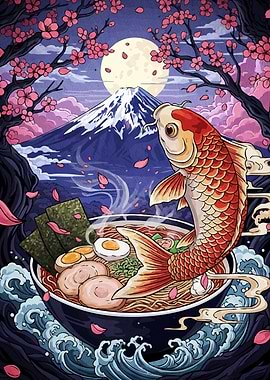 Koi Fish Ramen Bowl