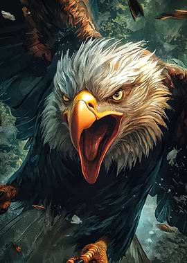 Screaming Eagle Portrait