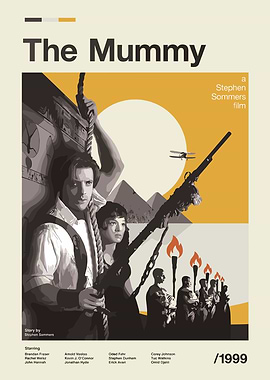The Mummy movie poster illustration