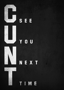 See You Next Time Typography Art