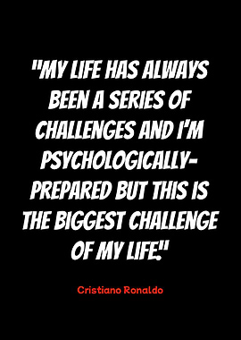 cristiano ronaldo inspirational quote poster