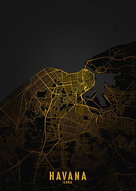 Havana Golden City Map