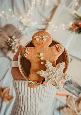 Gingerbread Man and Snowflake Cookies