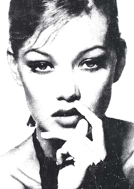 Monochrome Portrait of kate moss