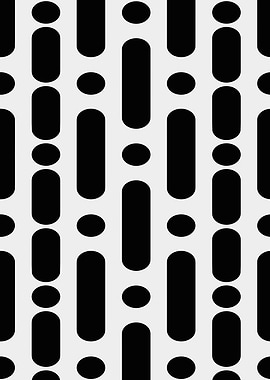 Black and White Geometric Pattern