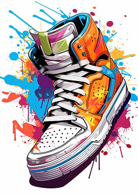 Colorful Sneaker Art