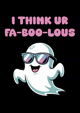 Fa-boo-lous Ghost with Sunglasses