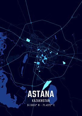 Astana Midnight City Map