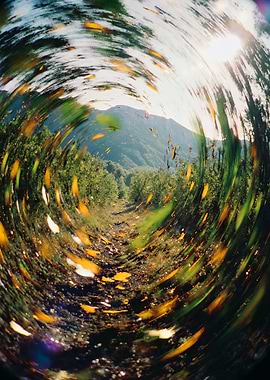 Swirling Mountain Path