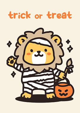Lion Mummy Trick or Treat