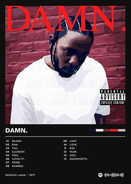 Kendrick Lamar - DAMN. Album Art