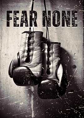 Fear None – Motivational Boxing Artwork