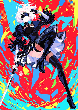 2B from Nier Automata Fanart