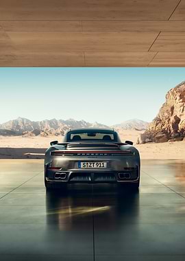 Porsche 911: Architectural Desert Vista