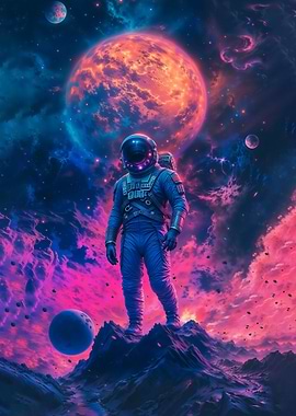 Astronaut on Alien Planet