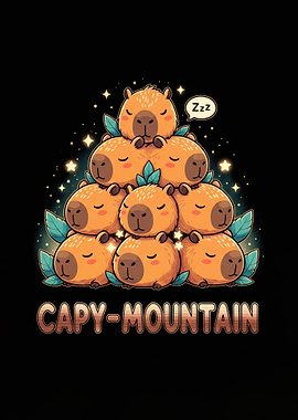 Cute Capybara Mountain