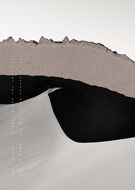 Minimalist Sand Dune with Text Overlay