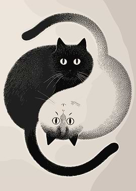 Yin Yang Cats