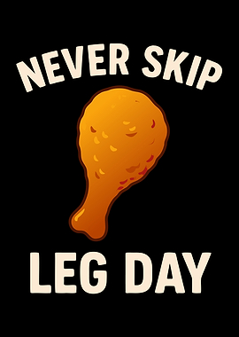 Never Skip Leg Day Chicken
