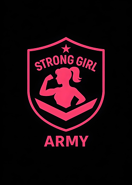 Strong Girl Army Emblem