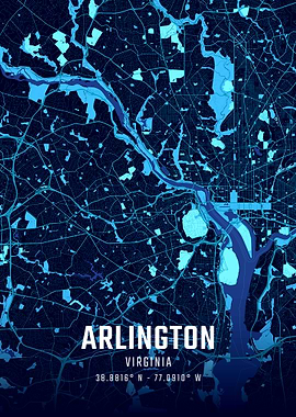 Arlington Midnight City Map