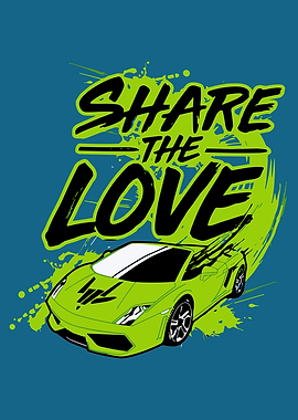 Share the Love Car Graphic