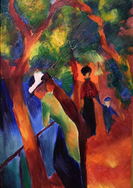 People in the Park Painting