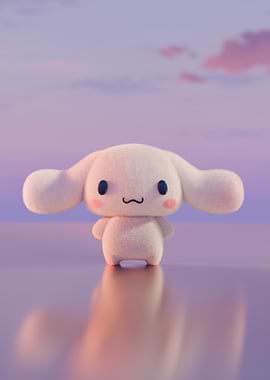 Cinnamoroll Plush Toy with Sunset Sky