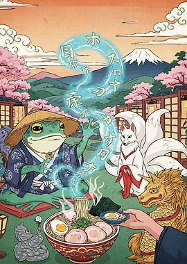 Japanese Folklore Ramen Feast