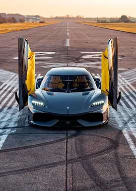 Koenigsegg Gemera on Runway