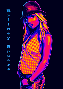 Britney Spears Pop Art Portrait