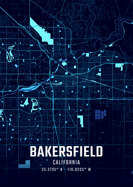 Bakersfield Midnight City Map