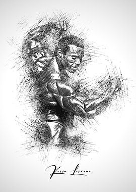 Kevin Levrone Bodybuilding Sketch Art