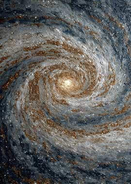 Swirling Galaxy Digital Art