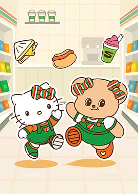 Hello Kitty Bear 7-Eleven