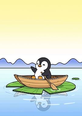 Penguin Boat Lilypad
