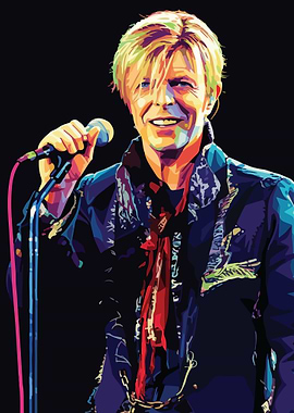David Bowie Pop Art Portrait