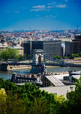 Széchenyi chain bridge view