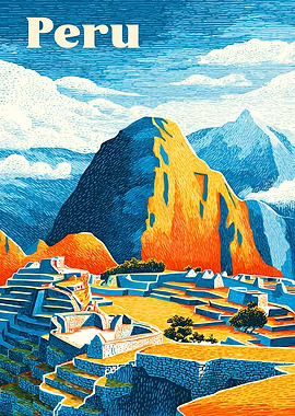 Peru Travel Poster Art