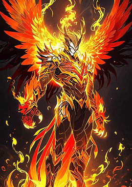 Fiery Phoenix Warrior