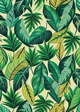Tropical Leaves Pattern