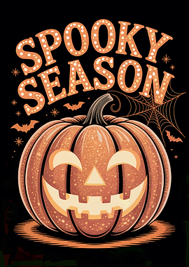 Spooky Season Pumpkin Illustration