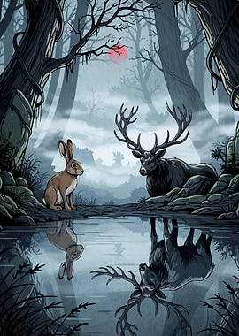 Hare Deer Water